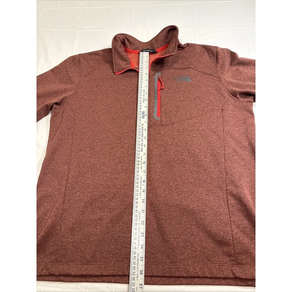 The‎ North Face Apex 1/2 Zip MAROON PULLOVER Soft Shell Outdoor MENS XL